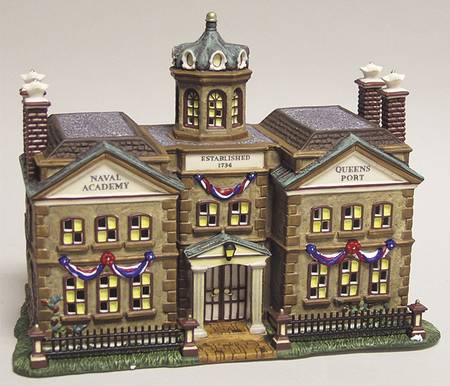 Dickens Village Naval Academy, Queens Port - With Box Bx321