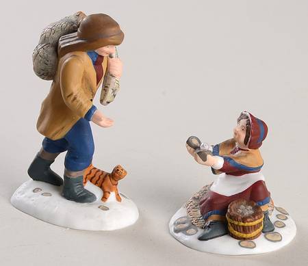 Dickens Village A Treasure From The Sea-Set Of 2 - With Box