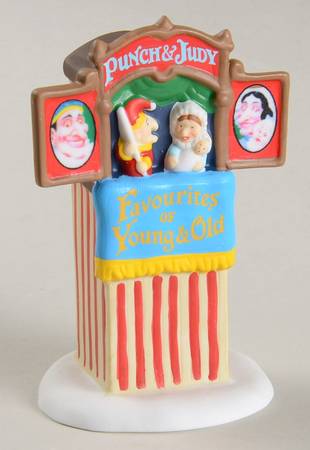 Dickens Village Saturdays With Punch & Judy - With Box Bx686
