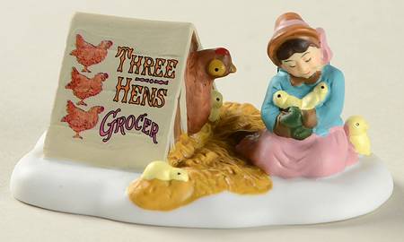 Twelfth Night - Dickens' Village Helping Mother Hen - Boxed
