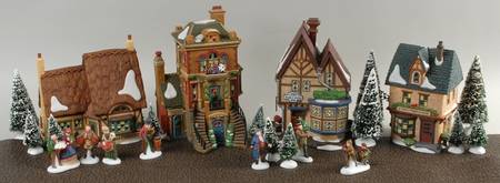 Dickens Village Manchester Square-Set Of 25 - Boxed