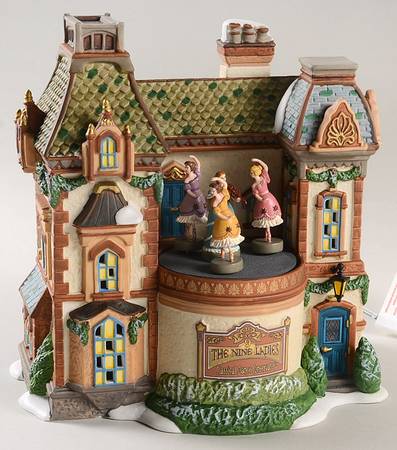 Twelfth Night - Dickens' Village Nine Ladies Dance Conservatory - Boxed