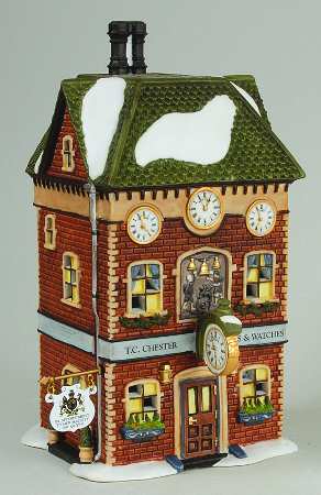 Dickens Village T.C. Chester Clocks & Watches - With Box Bx344