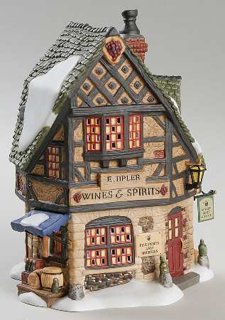 Dickens Village E Tipler Agent For Wines & Spirits - Bx363 With Box