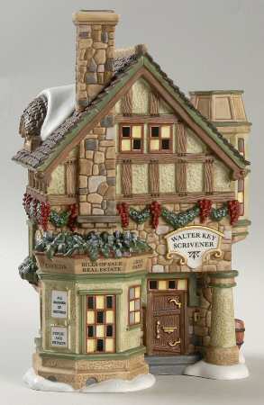 Dickens Village Walter Key Scrivener - With Box Bx350