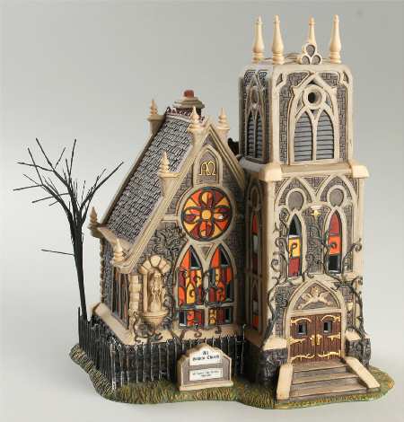 All Hallow's Eve-Dicken's Village All Saints Church - Boxed