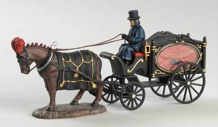 All Hallow's Eve-Dicken's Village Horse Drawn Hearse - Boxed