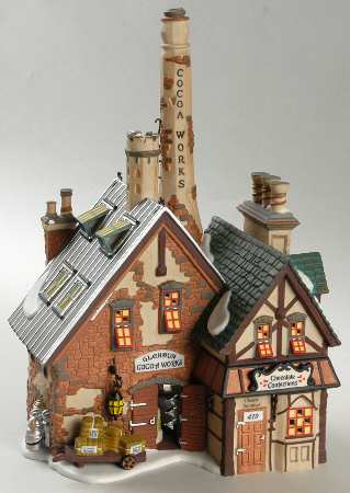 Dickens Village Glendun Cocoa Works - Bx411 With Box