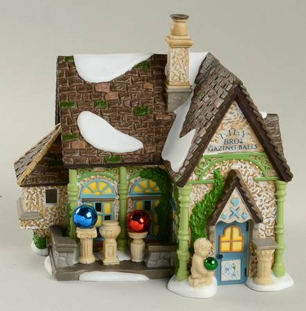 Dickens Village Lily Bros. Gazing Balls - With Box Bx711