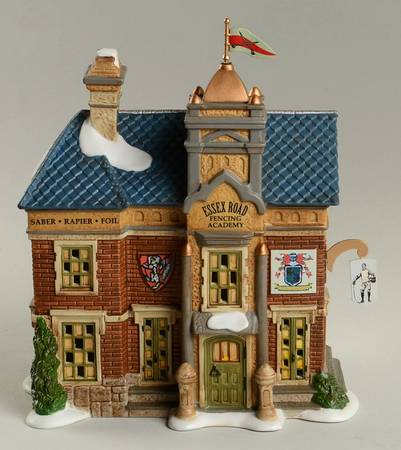 Dickens Village Essex Road Fencing Academy - With Box Bx709