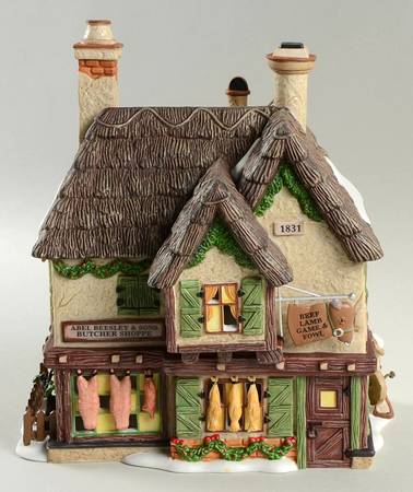 Dickens Village Abel Beesley Butcher-Anniversary Edition - With Box Bx381