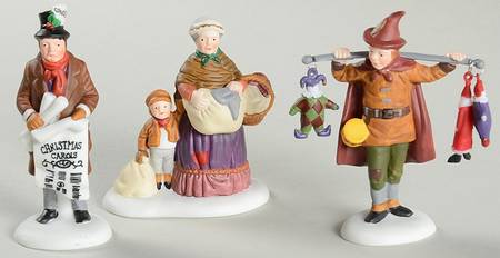 Dickens Village Portobello Road Peddlers-Set Of 3 - Boxed