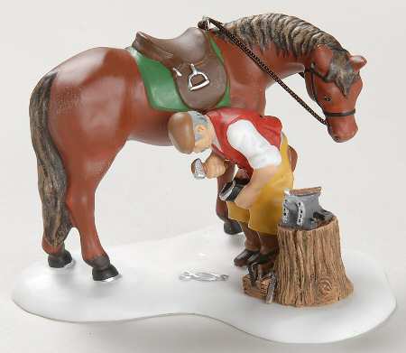 Dickens Village Blacksmith To The Rescue - Boxed
