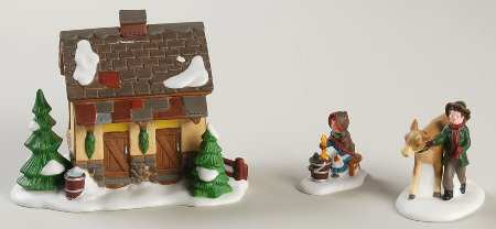 Dickens Village Tending The New Calves-Set Of 3 - Boxed