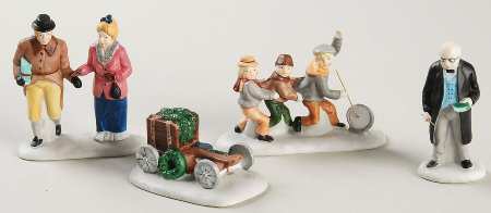 Dickens Village Nicholas Nickleby Characters-Set Of 4 - Boxed