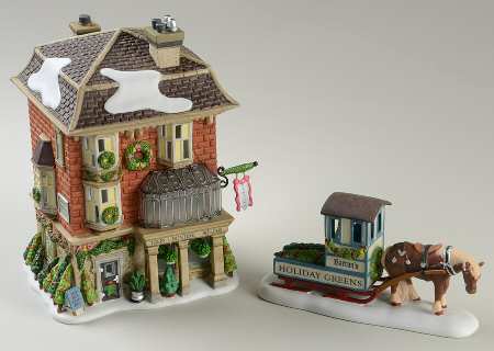 Dickens Village Bartons Holiday Greens - Boxed
