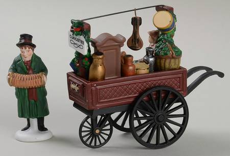 Dickens Village Chelsea Market Curiosities Monger & Cart - Boxed