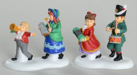 Dickens Village Christmas Morning Parade-Set Of 2 - Boxed