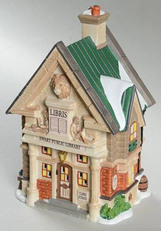 Dickens Village Ewart Public Library - With Box Bx674