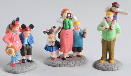 Disney Parks Village Disney Parks Family-Set Of 3 - Boxed