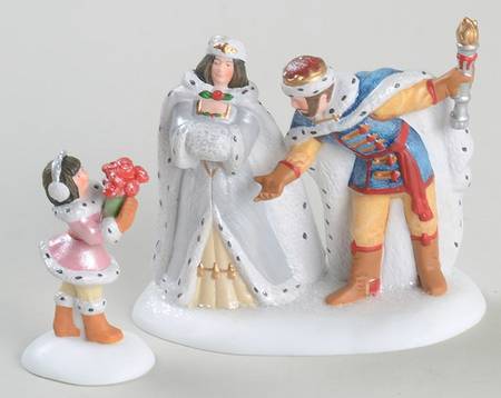 Heritage Village Crystal Ice King & Queen - Boxed