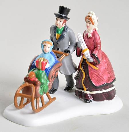 New England Village Coming Home For Christmas - Boxed