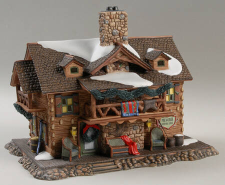 New England Village Pine Creek Hunting Lodge - Boxed