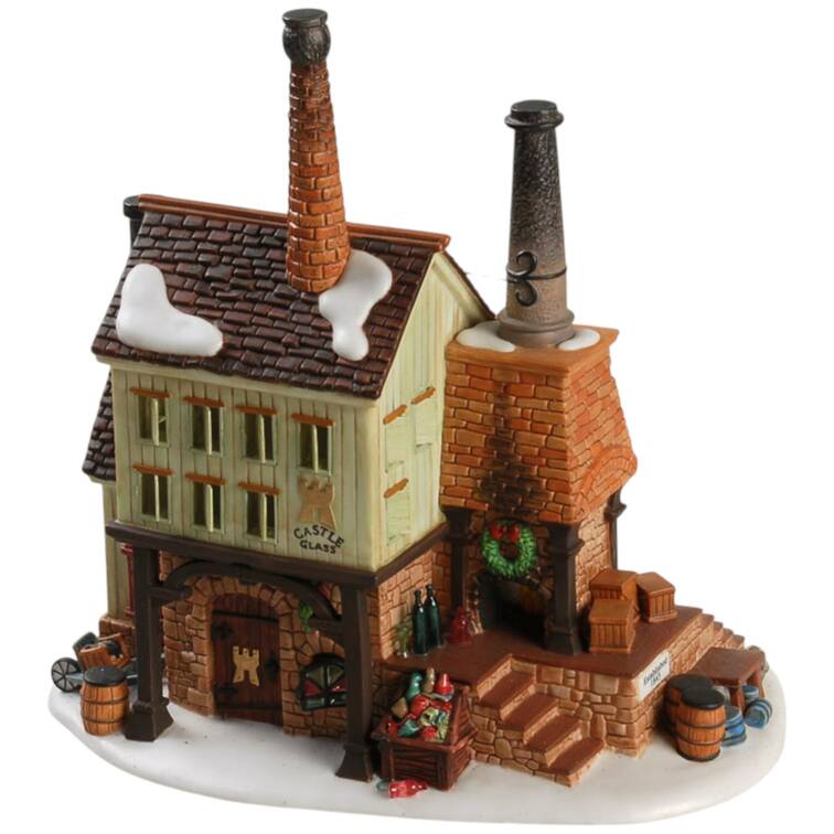 New England Village Castle Glassworks - Boxed