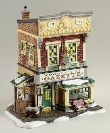 New England Village Woodbridge Gazette & Printing Office - Boxed