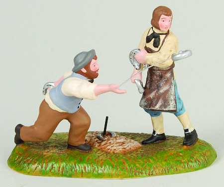 New England Village Pitching Horseshoes - Boxed