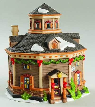 New England Village Roundel Cottage - Boxed