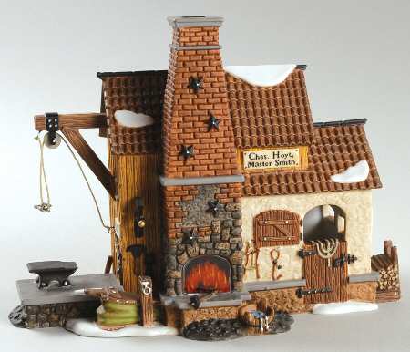 New England Village Chas Hoyt Blacksmith - Boxed