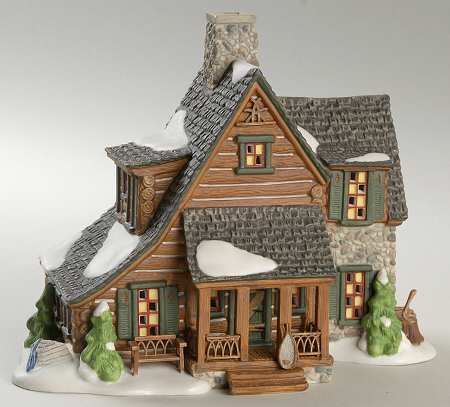 New England Village Mountain View Cabin - With Box
