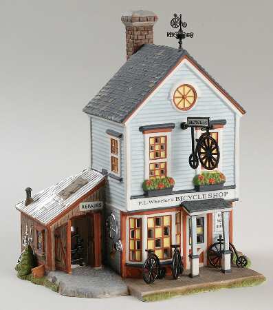 New England Village P.L.Wheeler's Bicycle Shop - Boxed