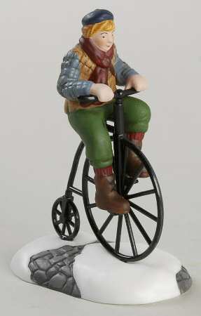 New England Village Pennyfarthing Pedaling - Boxed