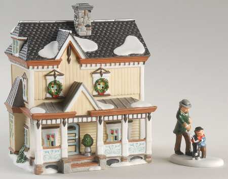 New England Village Lakeshore Holiday House - Boxed