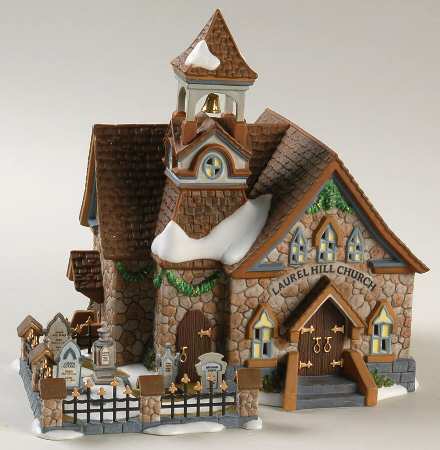New England Village Laurel Hill Church - Boxed