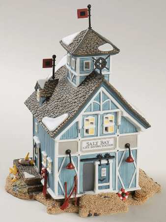 New England Village Salt Bay Life Saving Station - Boxed