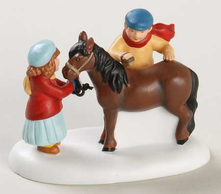 New England Village A Christmas Pony - Boxed