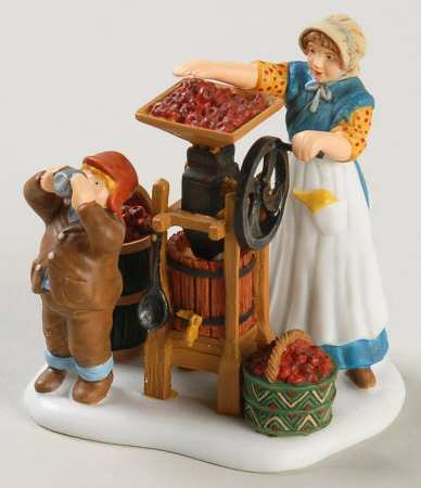 New England Village Running The Apple Press - Boxed