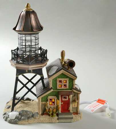 New England Village Sandy Shoal Lighthouse - Boxed