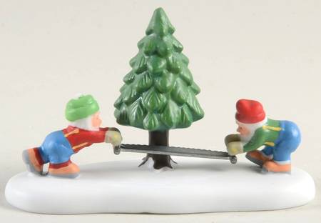 North Pole Village They Came They Sawed - Boxed