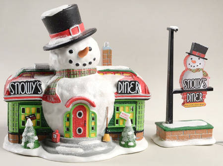 North Pole Village Snowy's Diner - Boxed