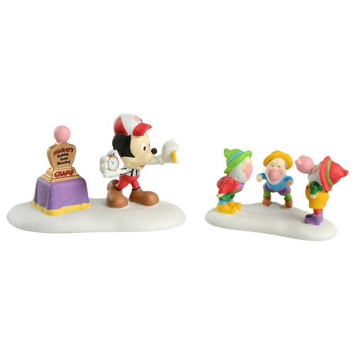 North Pole Village Mickey's Big Bubble Contest - With Box-Bx564