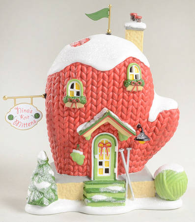 North Pole Village Nina's Knit Mittens - Boxed