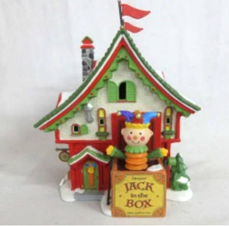 North Pole Village Jacques' Jack In The Box Shop - With Box Bx 636