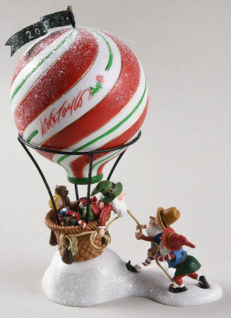 North Pole Village Lord & Taylor Hot Air Balloon 2000 - Boxed