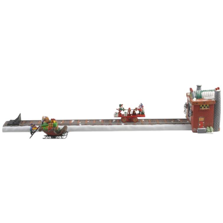 North Pole Village Loading The Sleigh-Set Of 6 - With Box Bx379