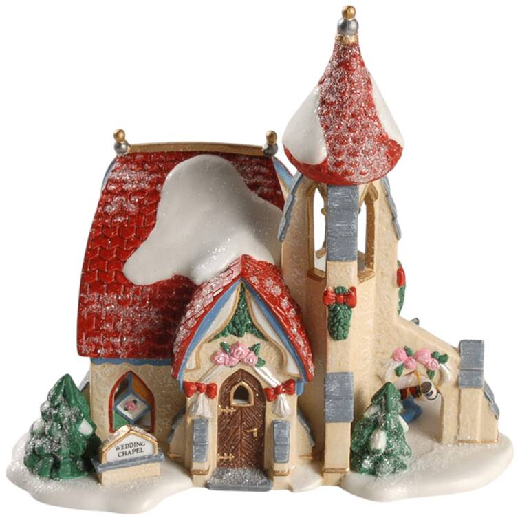 North Pole Village Wedding Bells Chapel - With Box