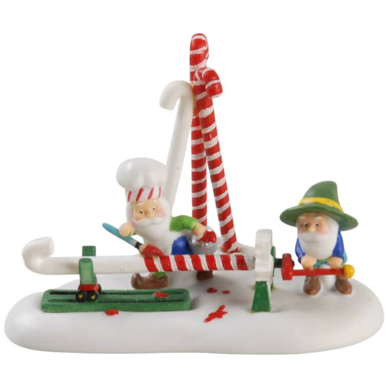 North Pole Village Earning Their Stripes - With Box
